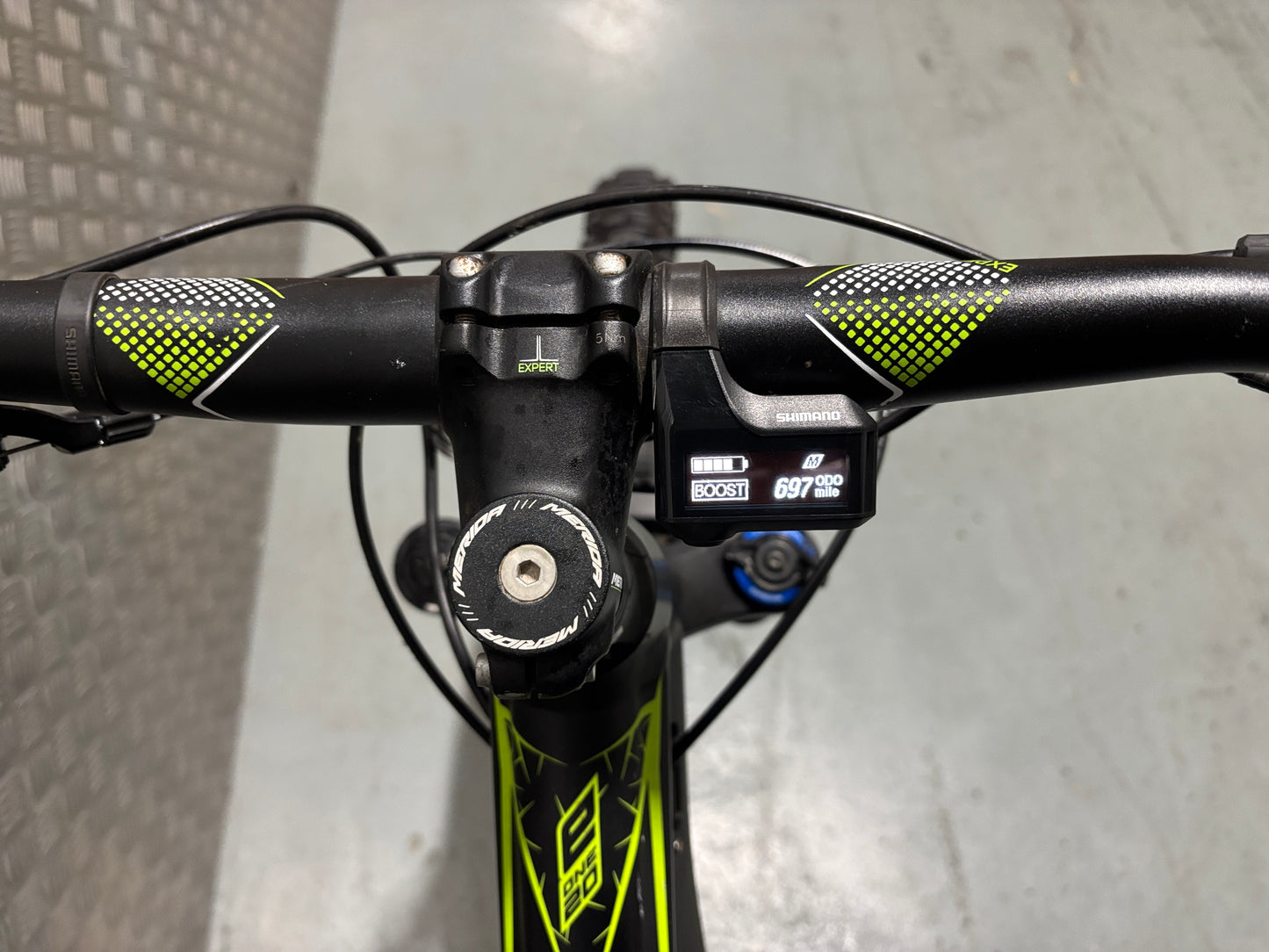 Merida E120 full suspension electric mountain bike