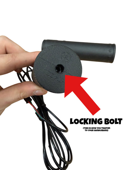 Low profile throttle 3 pin e bike